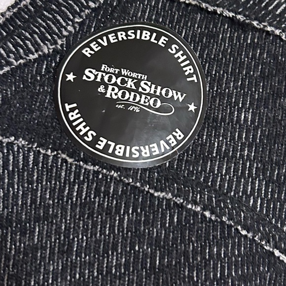🆕 NWT Fort Worth Stock Show and Rodeo Reversible Long Sleeve Shirt - Picture 10 of 10